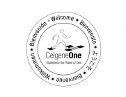 CELGENEONE EXPERIENCE THE POWER OF ONE WELCOME BENVENUTO BIENVENUE WILLKOMMEN BIENVENIDO