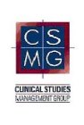 CSMG CLINICAL STUDIES MANAGEMENT GROUP