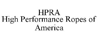 HPRA HIGH PERFORMANCE ROPES OF AMERICA