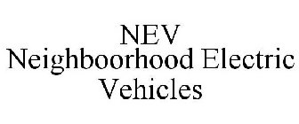 NEV NEIGHBOORHOOD ELECTRIC VEHICLES