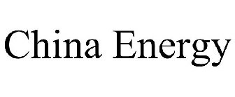 CHINA ENERGY