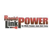 RAPID LINK POWER IN-WALL POWER JUST GOT EASY
