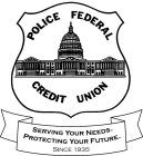 POLICE FEDERAL CREDIT UNION SERVING YOUR NEEDS. PROTECTING YOUR FUTURE. SINCE 1935