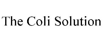 THE COLI SOLUTION