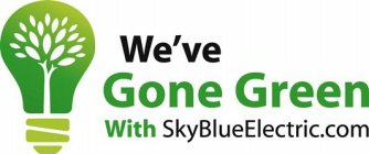 WE'VE GONE GREEN WITH SKYBLUEELECTRIC.COM