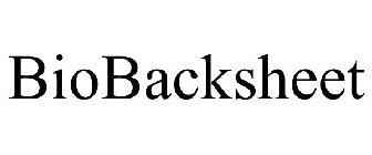 BIOBACKSHEET