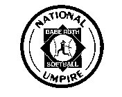 BABE RUTH SOFTBALL NATIONAL UMPIRE