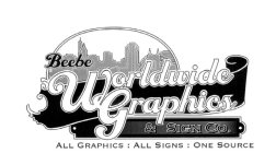 BEEBE WORLDWIDE GRAPHICS & SIGN CO. ALL GRAPHICS ALL SIGNS ONE SOURCE