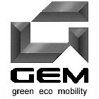 G GEM GREEN ECO MOBILITY