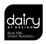 DAIRY BY DESIGN REAL MILK. SMART NUTRITION.