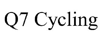 Q7 CYCLING
