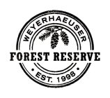 WEYERHAEUSER FOREST RESERVE · EST. 1998 ·