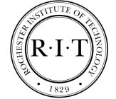 ROCHESTER INSTITUTE OF TECHNOLOGY · 1829 · R · I · T· R · I · T