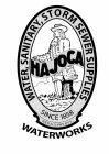 HAJOCA WATERWORKS WATER, SANITARY, STORM SEWER SUPPLIES SINCE 1858 R.E.G.U.S. PAT. OFF.