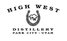 HIGH WEST HW DISTILLERY PARK CITY · UTAH