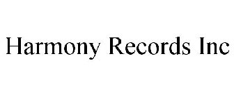 HARMONY RECORDS INC
