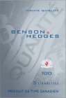 BENSON & HEDGES MENTHOL 100 HAUTE QUALITÉ BH QUALITÉ BH 25 CIGARETTES PRODUIT DE TYPE CANADIEN