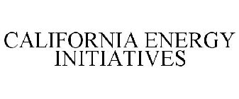 CALIFORNIA ENERGY INITIATIVES