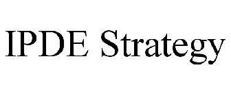 IPDE STRATEGY