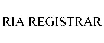 RIA REGISTRAR