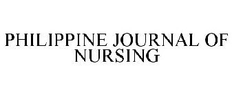 PHILIPPINE JOURNAL OF NURSING