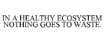 IN A HEALTHY ECOSYSTEM NOTHING GOES TO WASTE.
