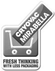 CRYOVAC MIRABELLA FRESH THINKING WITH LESS PACKAGING