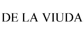 DE LA VIUDA