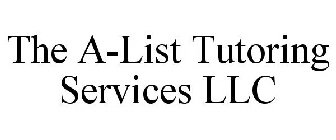 THE A-LIST TUTORING SERVICES LLC