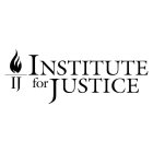 INSTITUTE FOR JUSTICE IJ