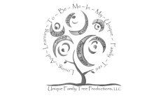 LOVING ~ AND ~ LEARNING ~ TO ~ BE ~ ME ~ IN ~ MY ~ UNIQUE ~ FAMILY ~ TREE SHARING UNITED HOPE SUPPORT LOVE PATIENCE BLENDED FAMILY UNIQUE FAMILY TREE PRODUCTIONS, LLC.