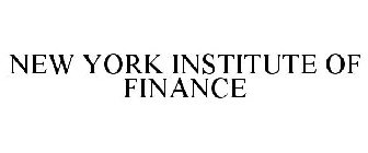 NEW YORK INSTITUTE OF FINANCE