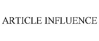 ARTICLE INFLUENCE