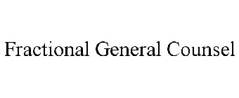 FRACTIONAL GENERAL COUNSEL