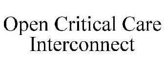 OPEN CRITICAL CARE INTERCONNECT