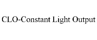 CLO-CONSTANT LIGHT OUTPUT