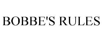 BOBBE'S RULES