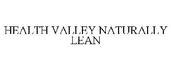 HEALTH VALLEY NATURALLY LEAN