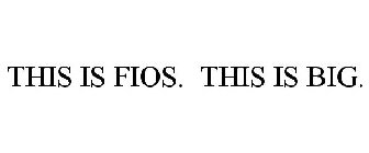 THIS IS FIOS. THIS IS BIG.
