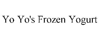 YO YO'S FROZEN YOGURT