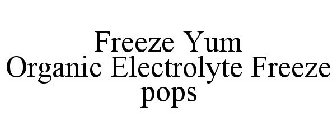 FREEZE YUM ORGANIC ELECTROLYTE FREEZE POPS