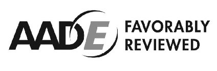 AADE FAVORABLY REVIEWED