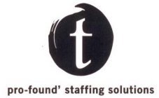 T PRO-FOUND' STAFFING SOLUTIONS