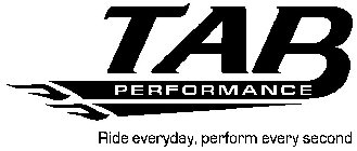 TAB PERFORMANCE RIDE EVERYDAY, PERFORM EVERY SECOND