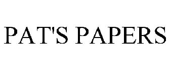 PAT'S PAPERS