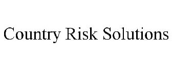COUNTRY RISK SOLUTIONS