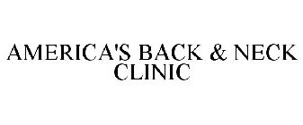 AMERICA'S BACK & NECK CLINIC