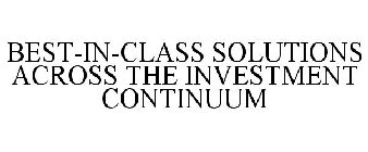 BEST-IN-CLASS SOLUTIONS ACROSS THE INVESTMENT CONTINUUM