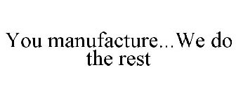 YOU MANUFACTURE...WE DO THE REST