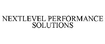 NEXTLEVEL PERFORMANCE SOLUTIONS